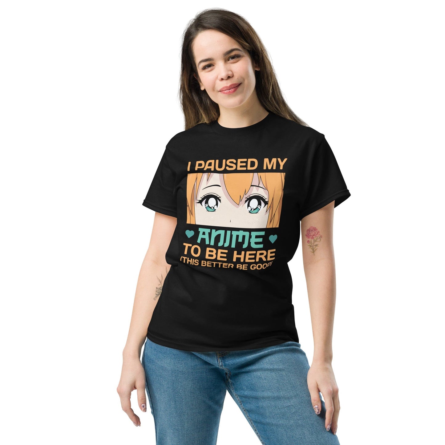 I Paused My Anime Graphic Tee Anime Binge Watch Unisex Cotton T‑Shirt