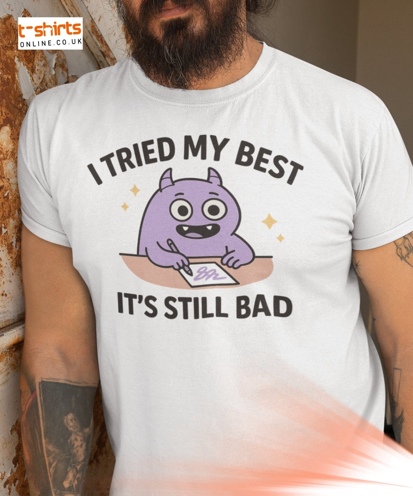 I Tried My Best T-Shirt | Funny Relatable Monster Tee