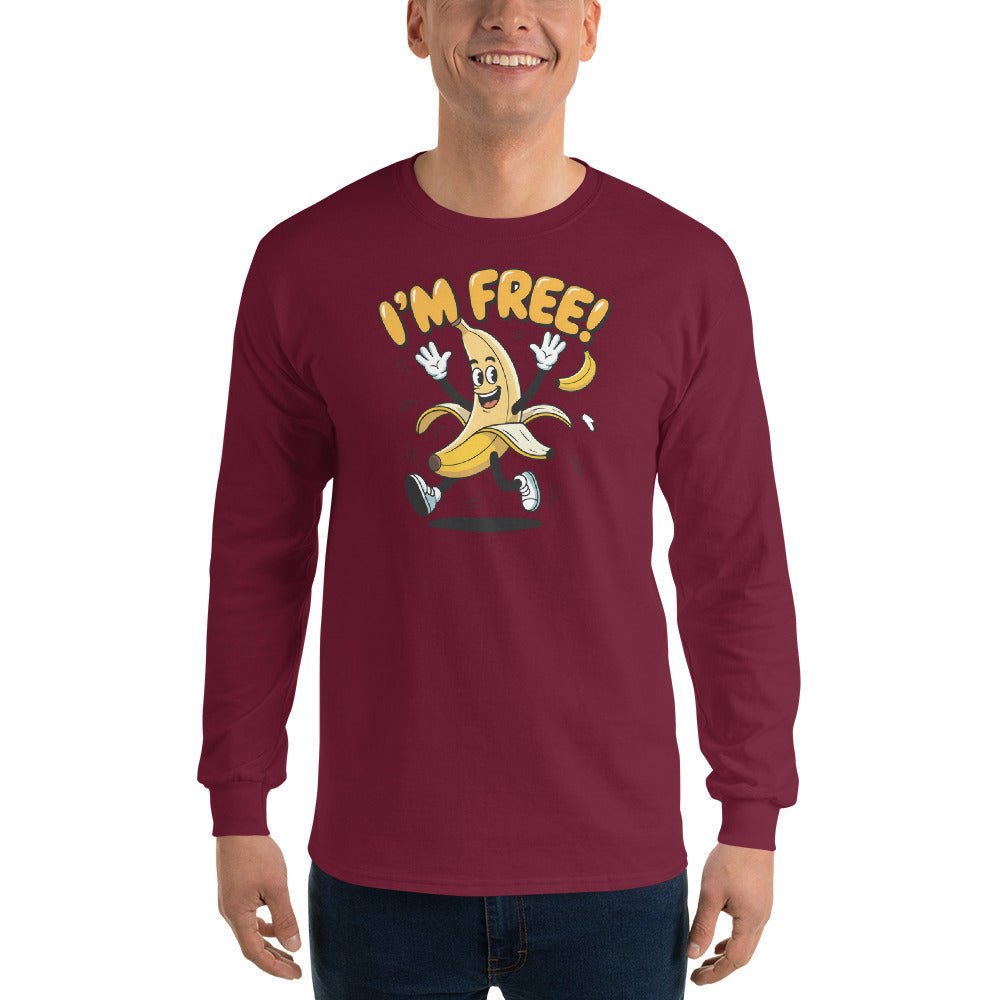 I’m Free Long Sleeve Graphic Tee Uplifting Message Tee Unisex Fit