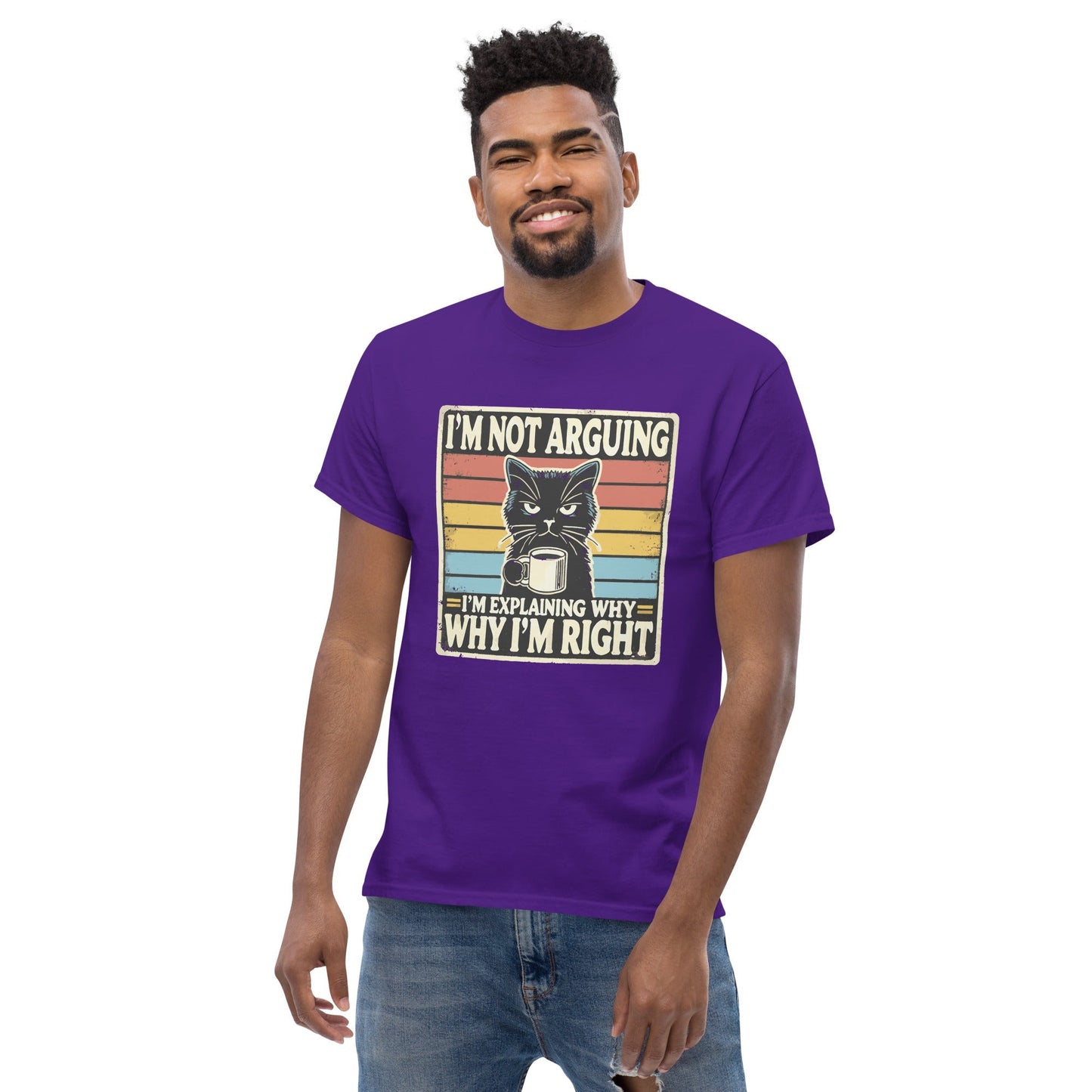 I’m Not Arguing Cat T-Shirt – Funny Sarcastic Cat Graphic Cotton Tee
