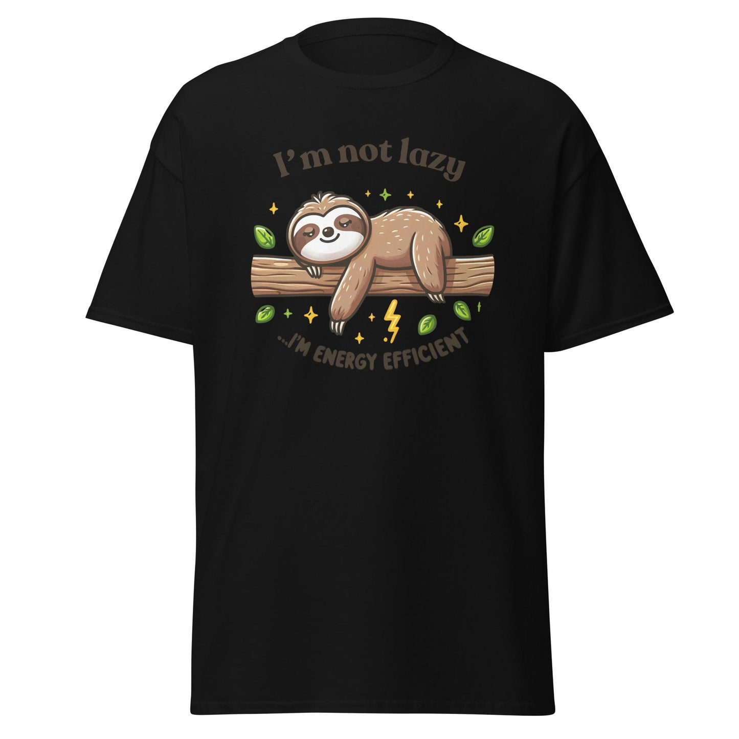 I’m Not Lazy Sloth T‑Shirt – Funny Sloth Graphic Cotton Tee