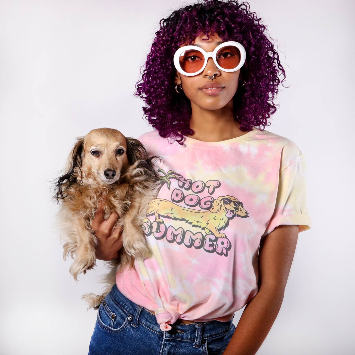 hot dog summer unisex tee | tie-dye
