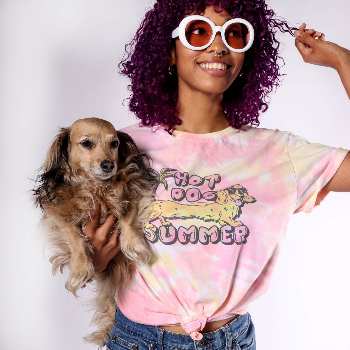 hot dog summer unisex tee | tie-dye