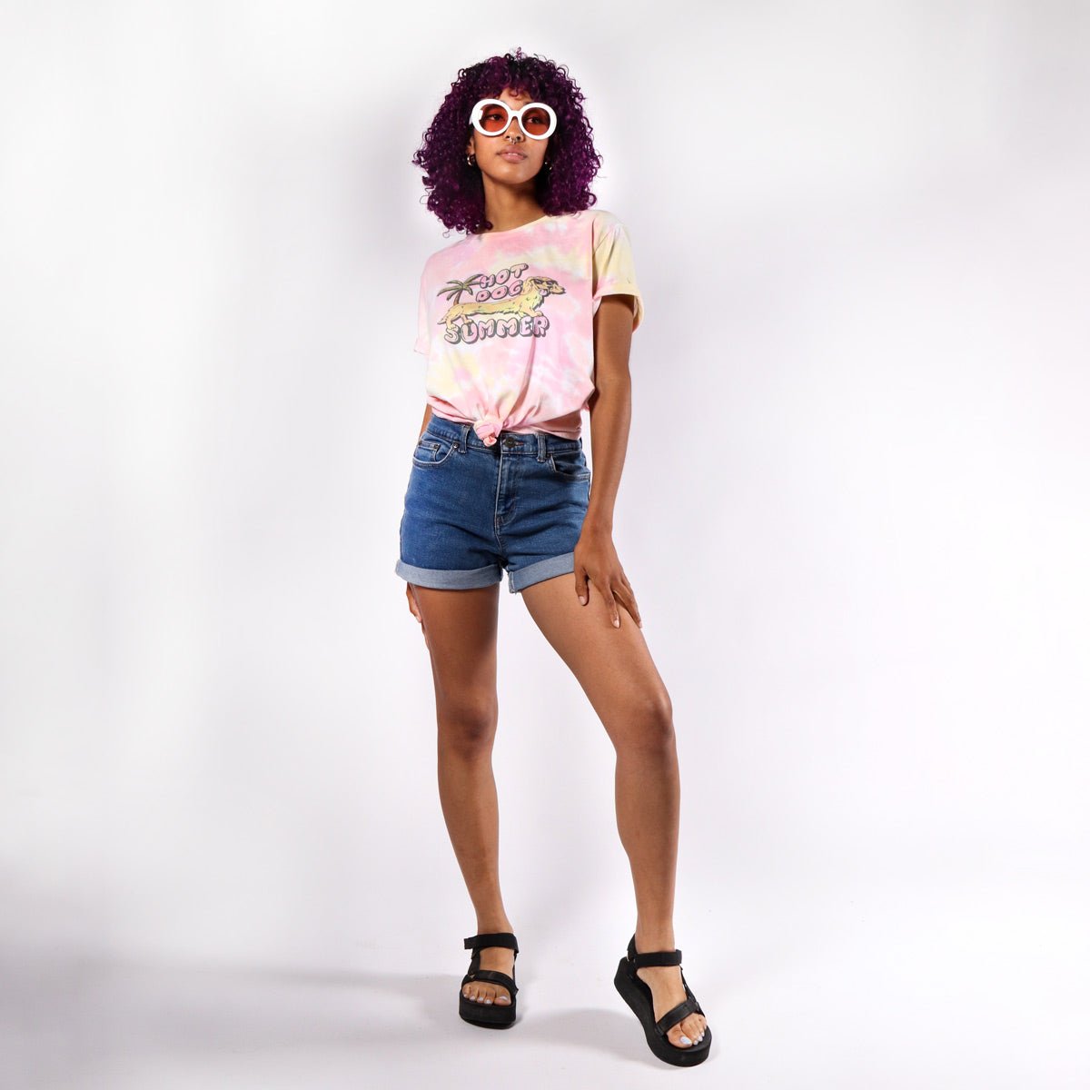hot dog summer unisex tee | tie-dye