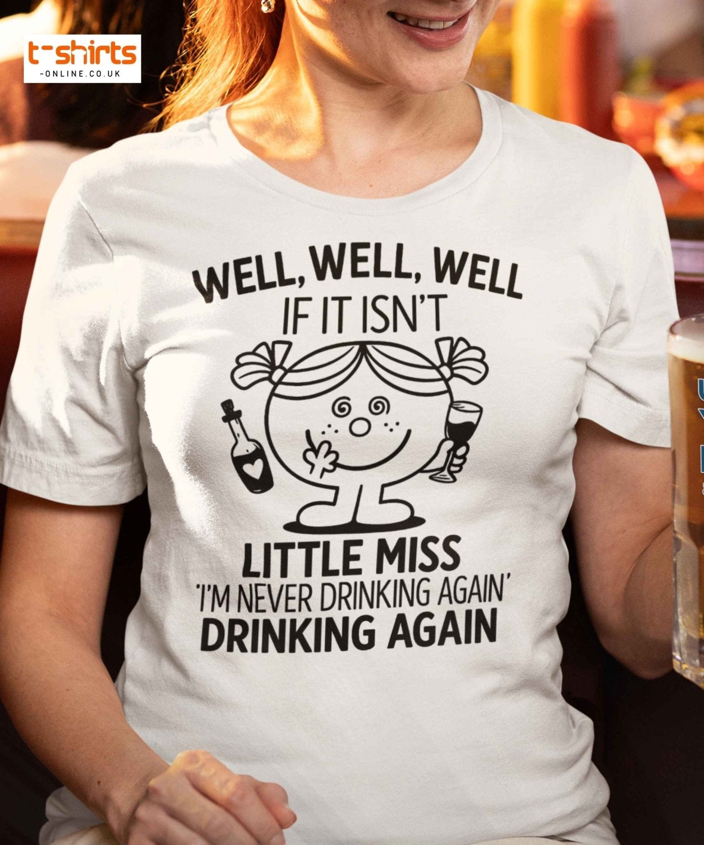 Little Miss Drinking Again Funny T-Shirt