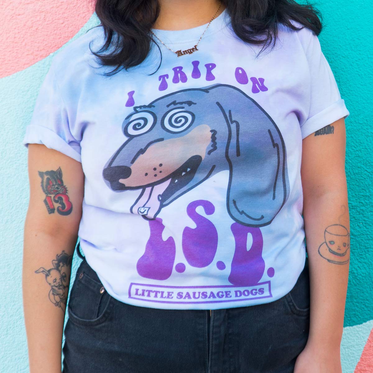 L.S.D unisex tie dye tee