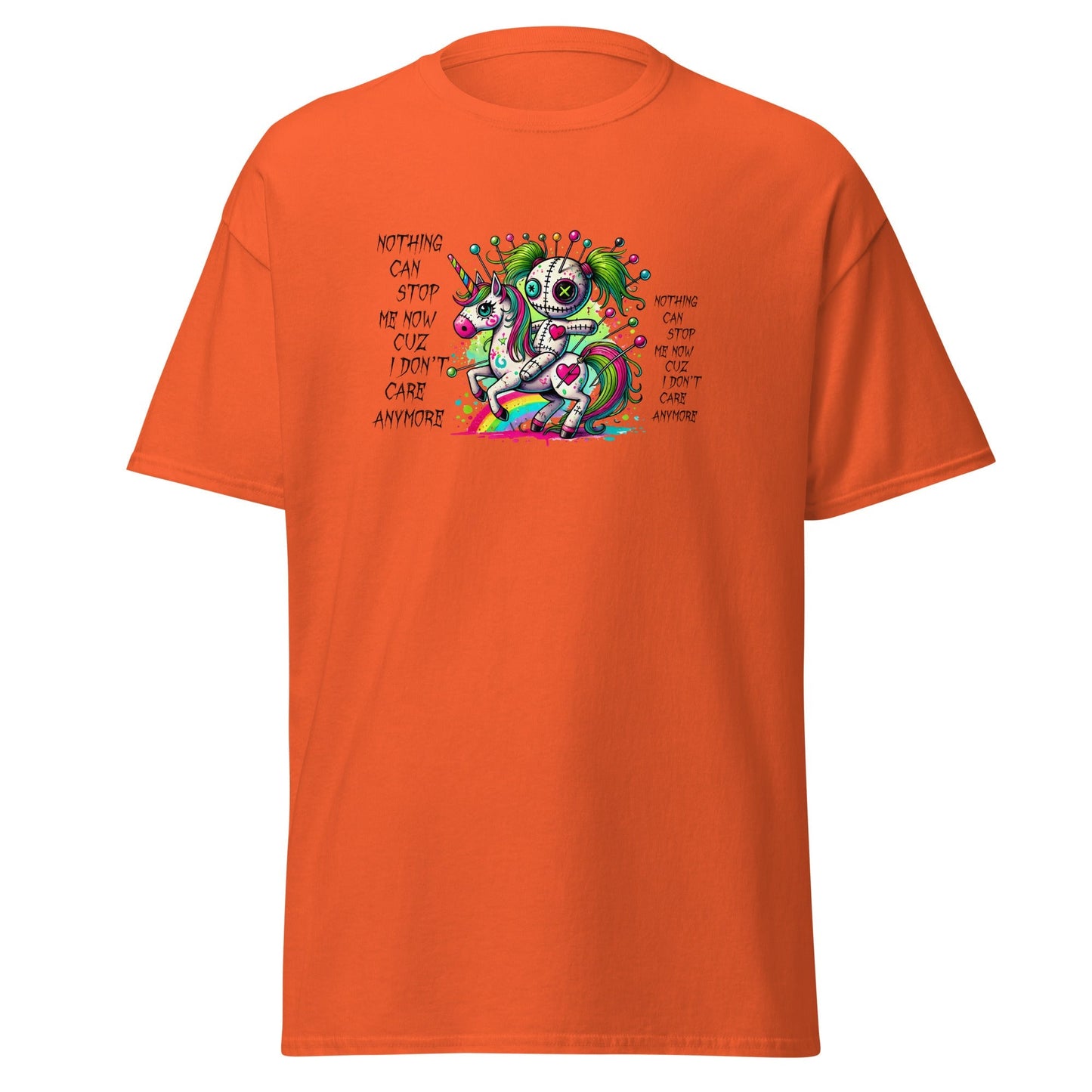 Voodoo Doll Graphic Tee – Inspirational “Nothing Can Stop Me†Statement Shirt