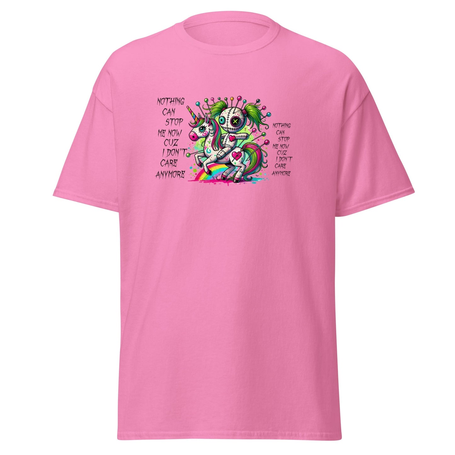 Voodoo Doll Graphic Tee – Inspirational “Nothing Can Stop Me†Statement Shirt
