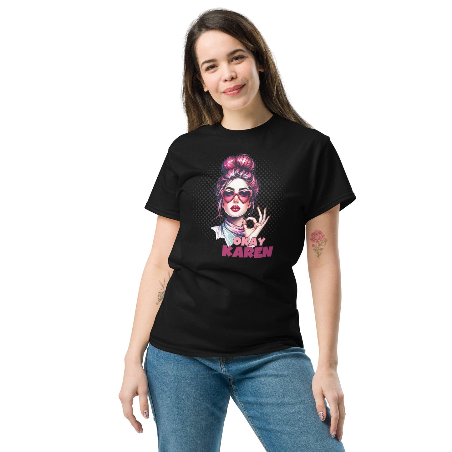 Retro “Okay Karen†T-Shirt – Humorous Graphic Tee for Adults
