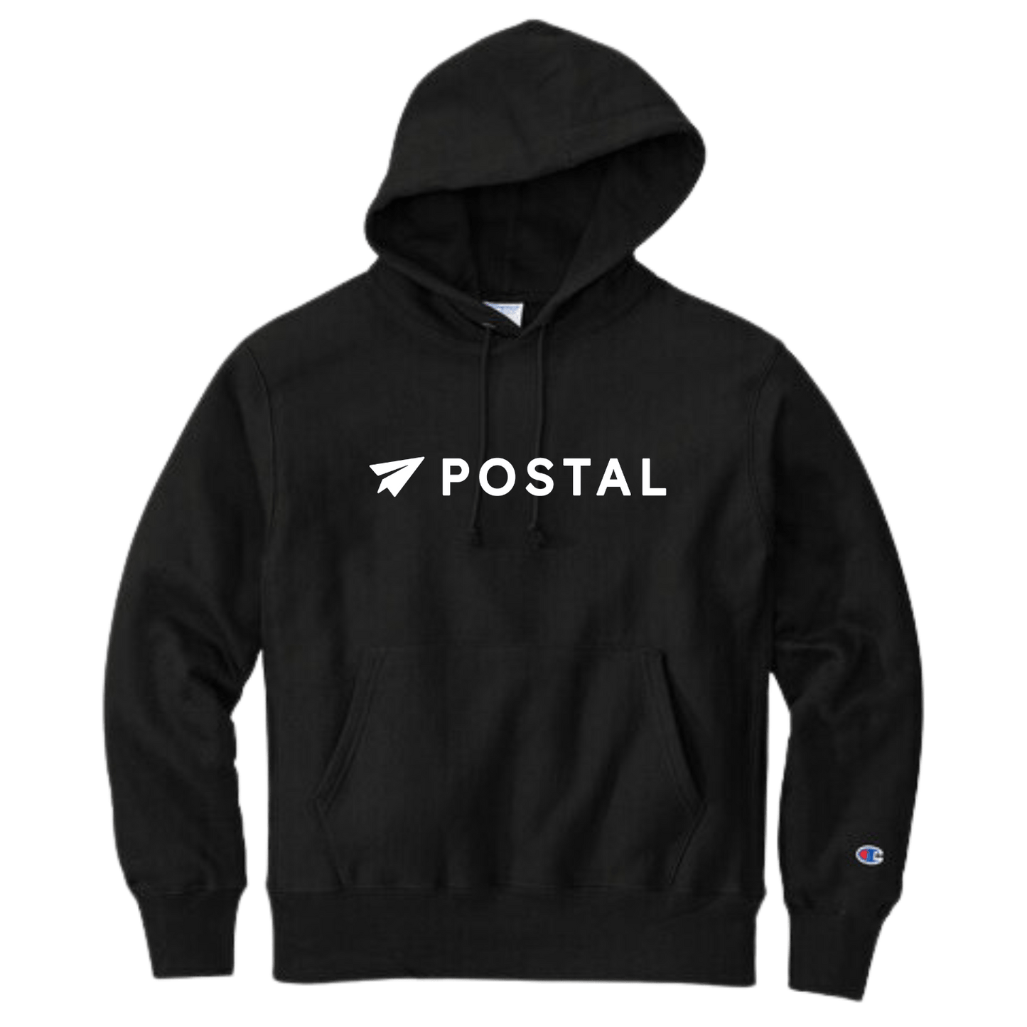 Postal Champion Reverse Weave Hoodie Black