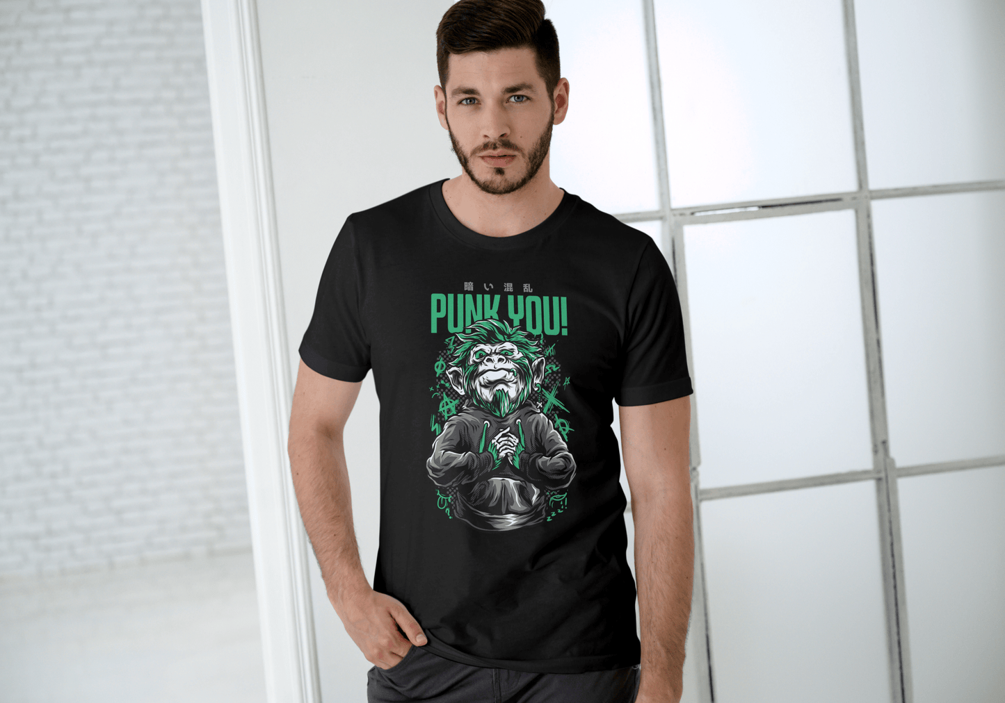 Punk You Graphic Tee Men’s Rebel Style Statement Cotton T‑Shirt