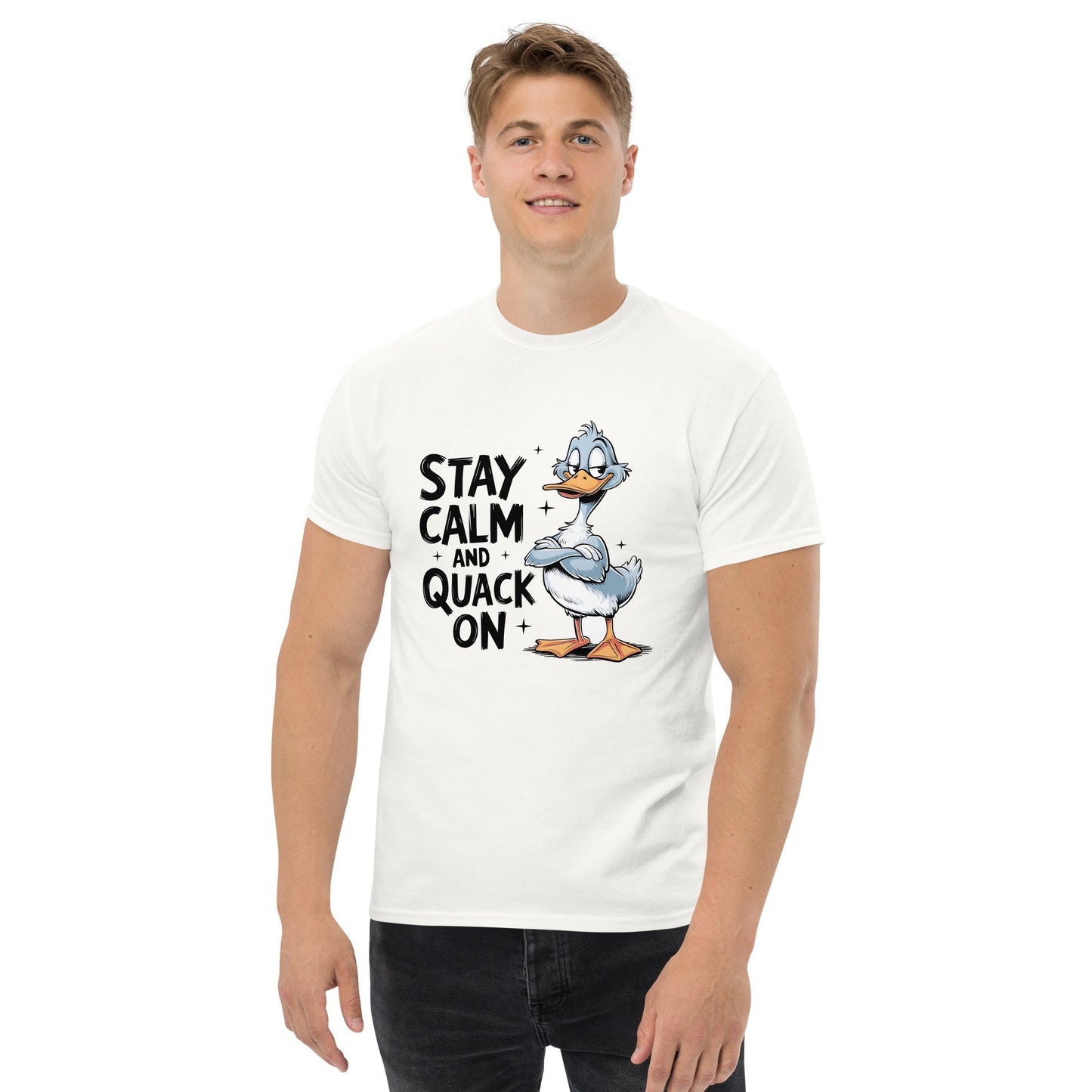 Quack On Gaming T-Shirt – Funny Duck Gamer Graphic Cotton Tee
