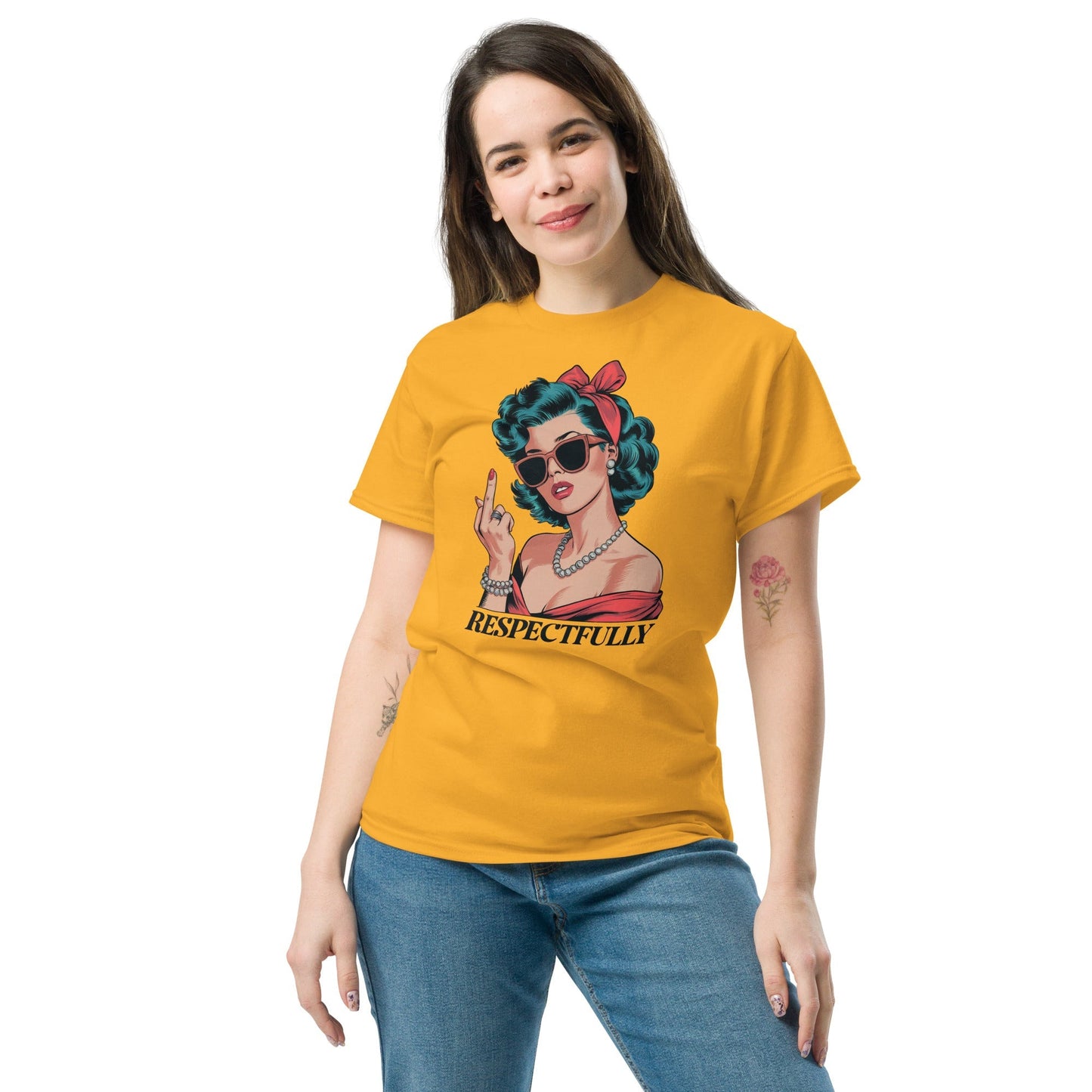 Respectfully Adult T-Shirt – Funny Cheeky Graphic Cotton Tee