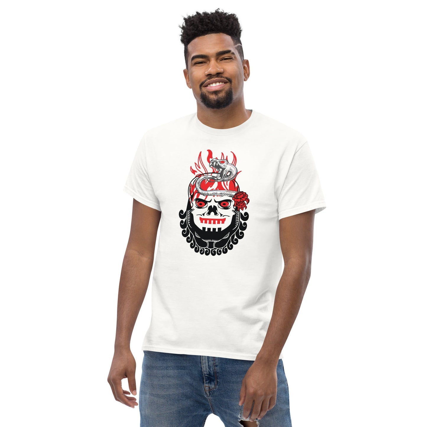 Samurai Skull Graphic Tee – Premium Skull T-Shirt for Men & Women