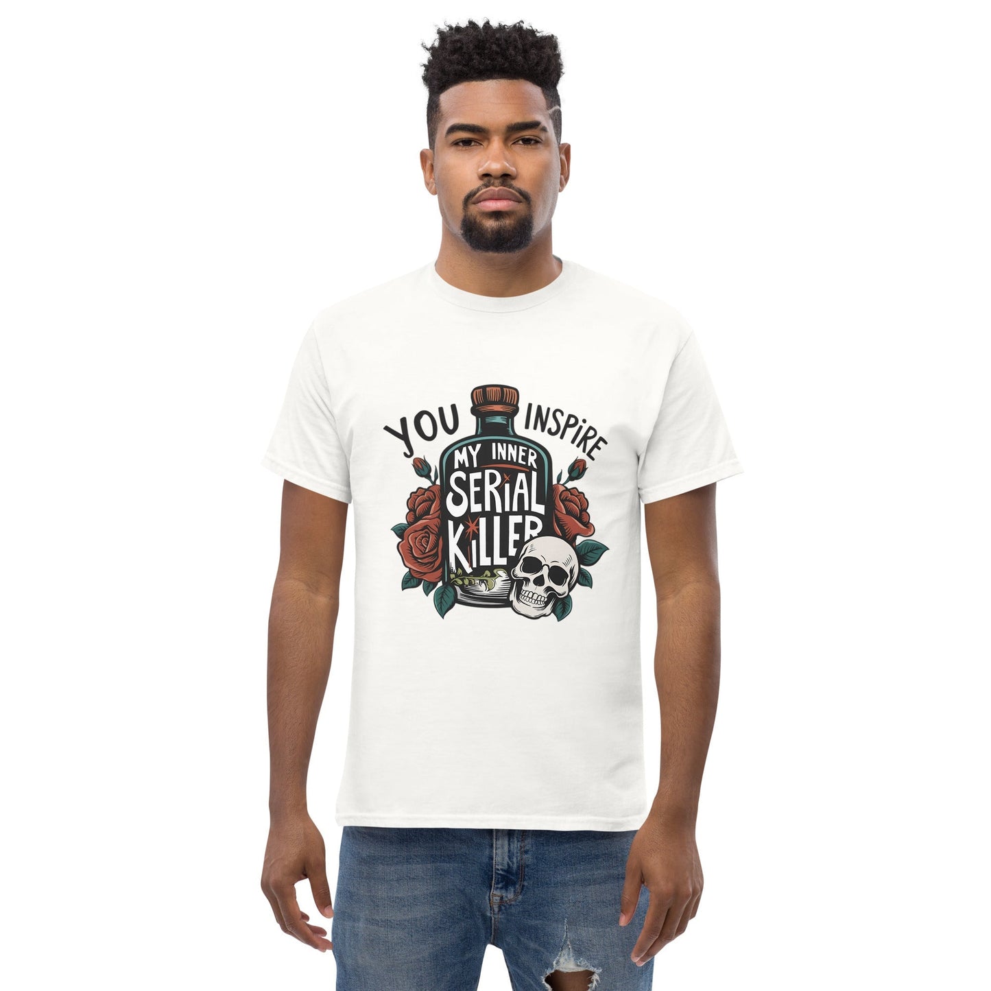 Serial Killer Horror T-Shirt – Dark Crime Graphic Cotton Tee