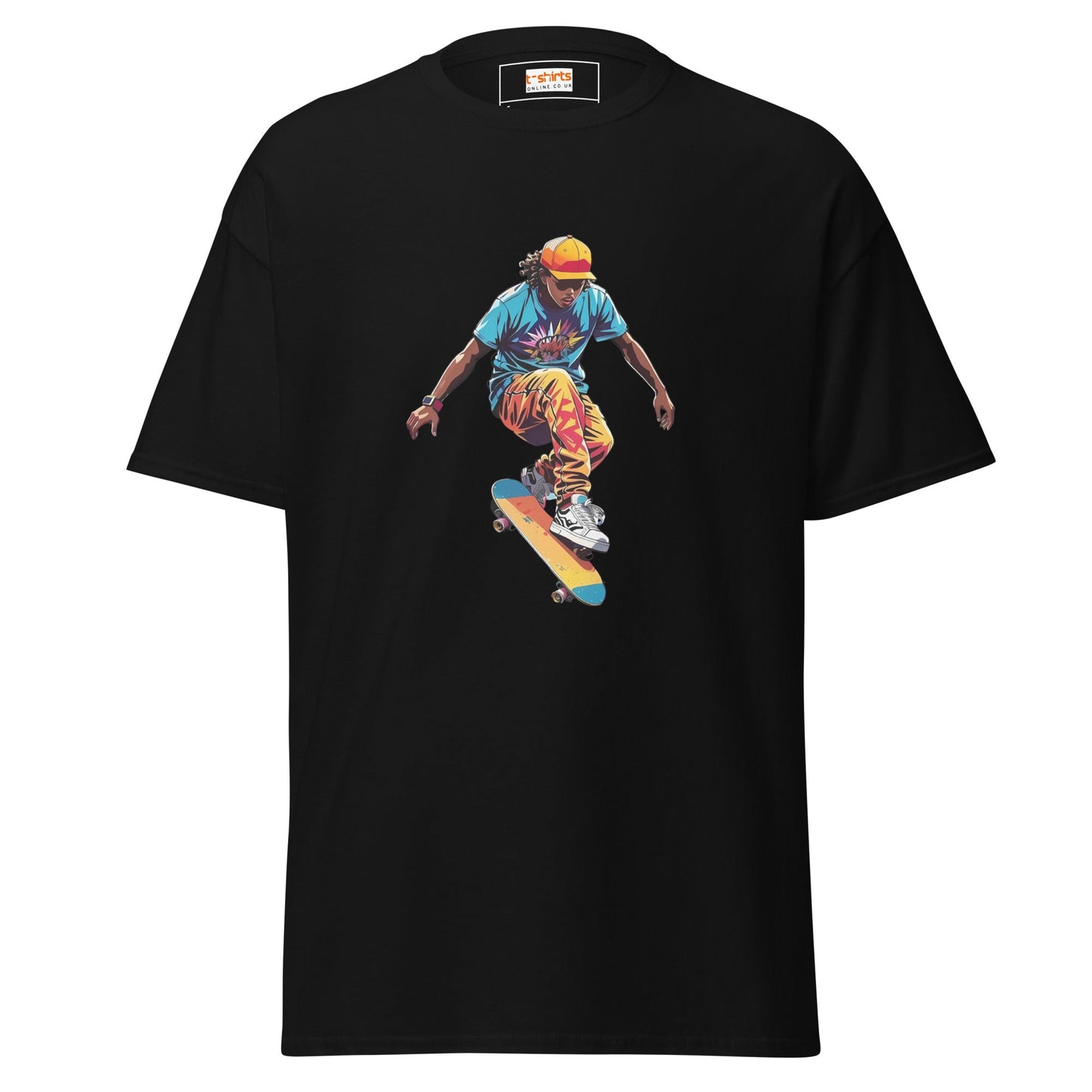 Skateboard T‑Shirt Street Style Skater Graphic Tee for Men