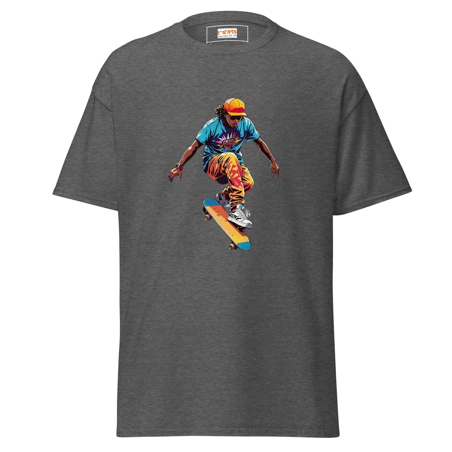 Skateboard T‑Shirt Street Style Skater Graphic Tee for Men