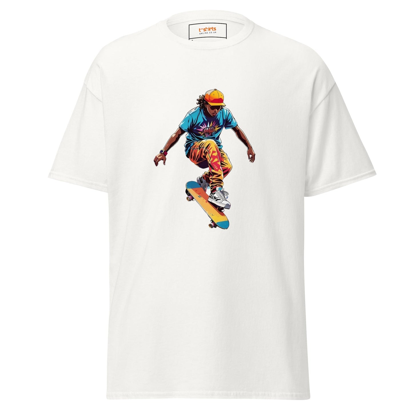 Skateboard T‑Shirt Street Style Skater Graphic Tee for Men
