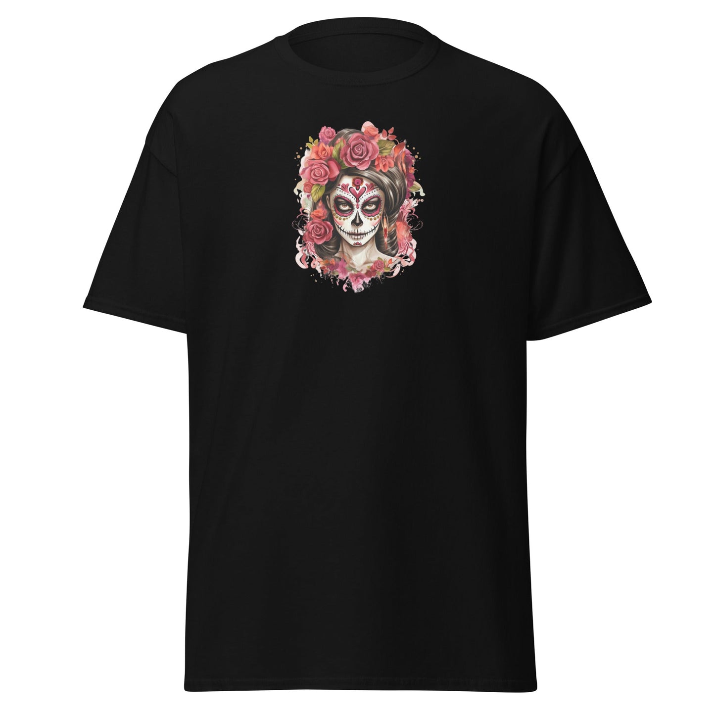 Day of the Dead Sugar Skull Cotton T‑Shirt Bold Mexican Culture Graphic Tee