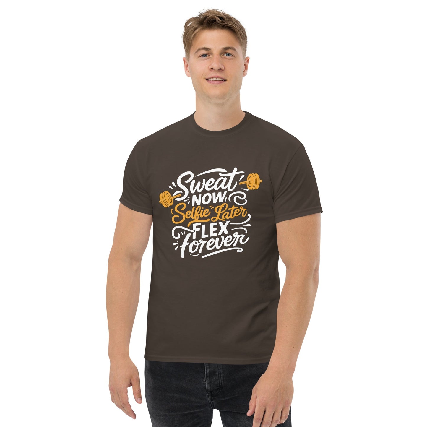 Sweat Now T‑Shirt Fitness Motivation Graphic Tee Unisex Cotton