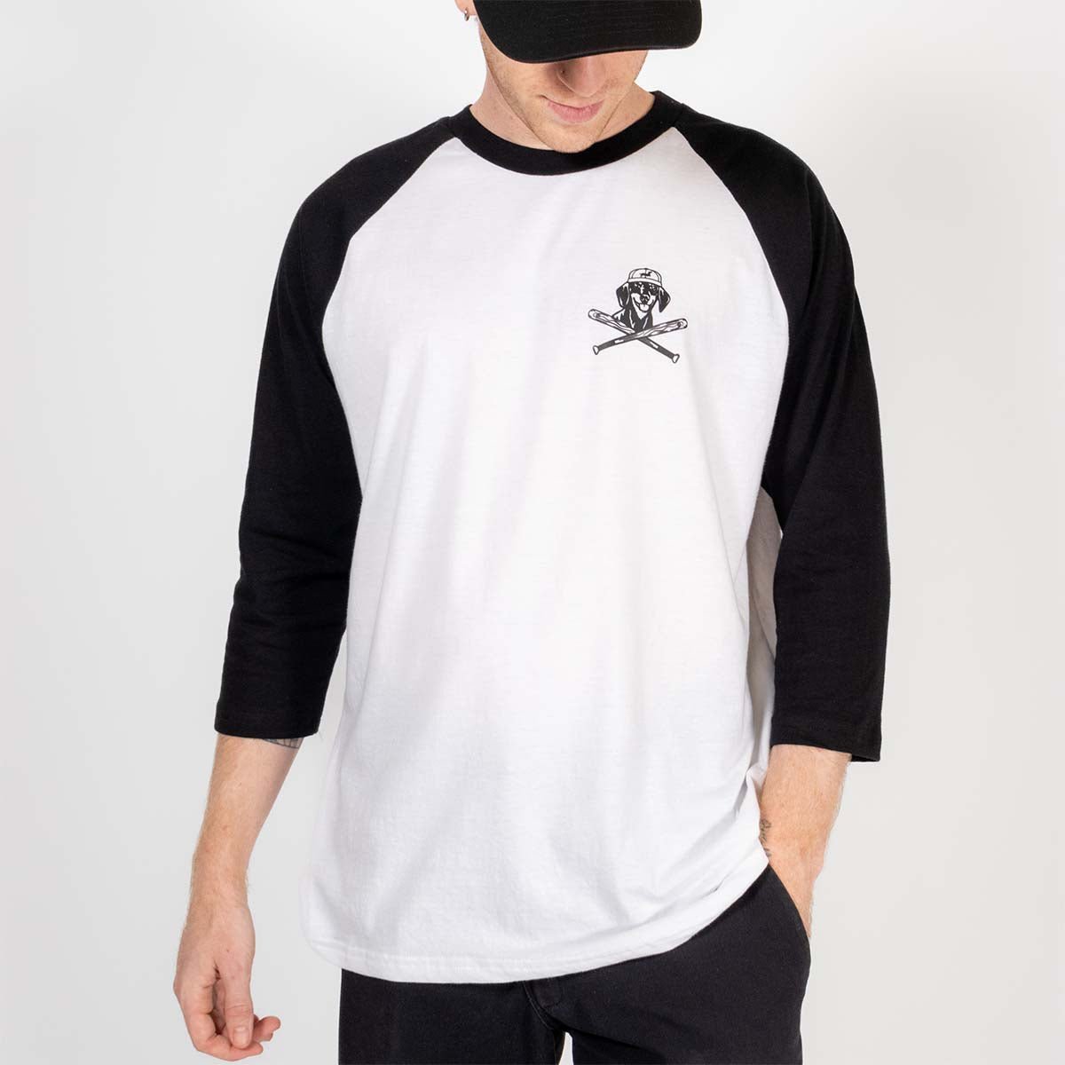 swingin’ wieners baseball club unisex baseball tee