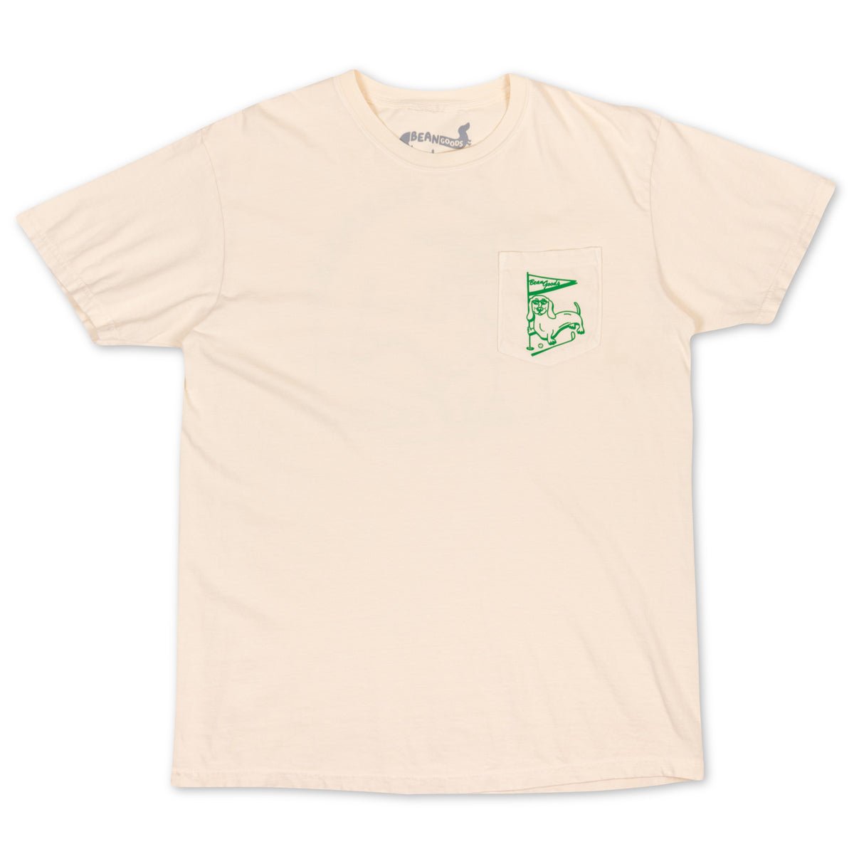 swingin' wieners golf club unisex pocket tee | cream