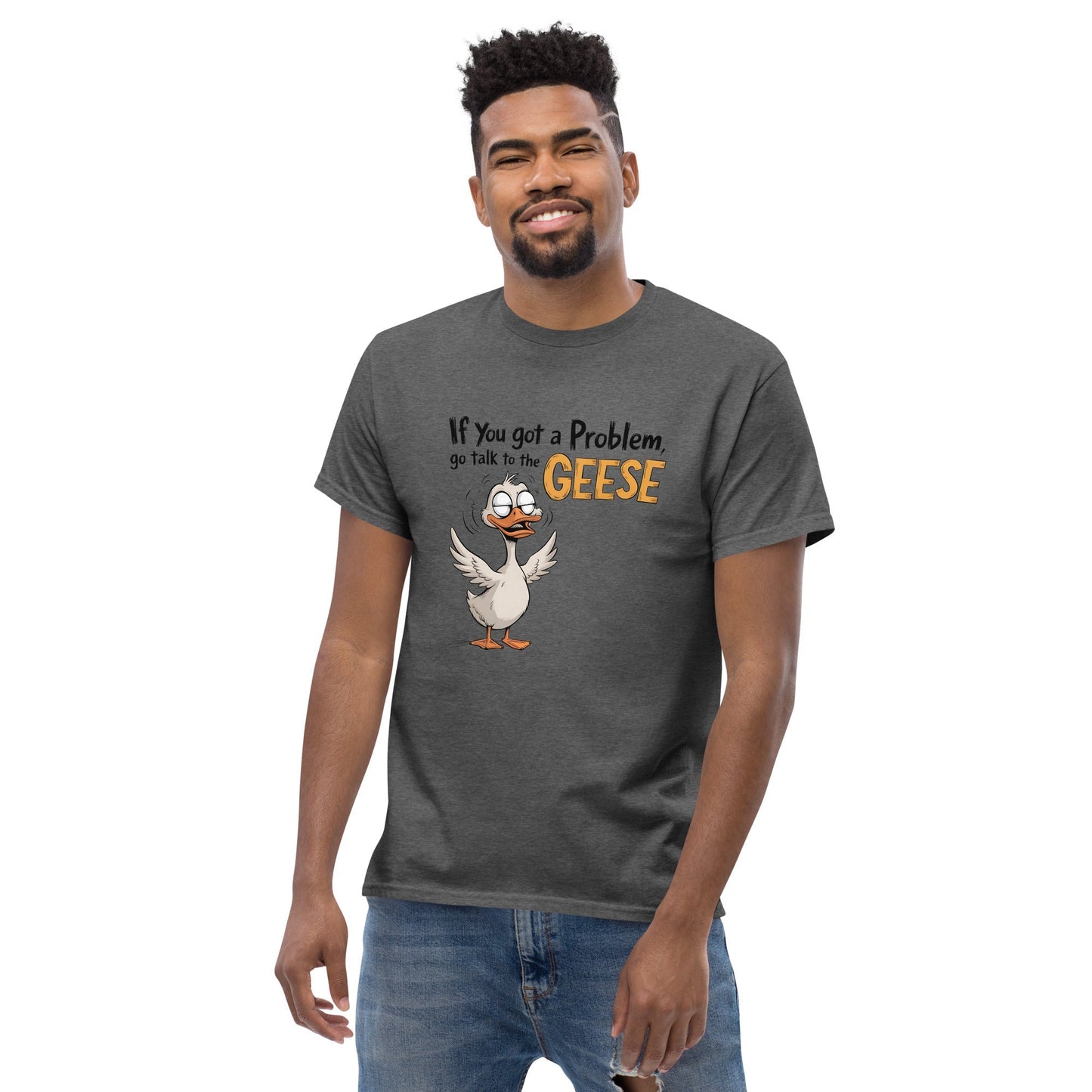 Talk to the Geese T-Shirt – Funny Duck Graphic Cotton Tee