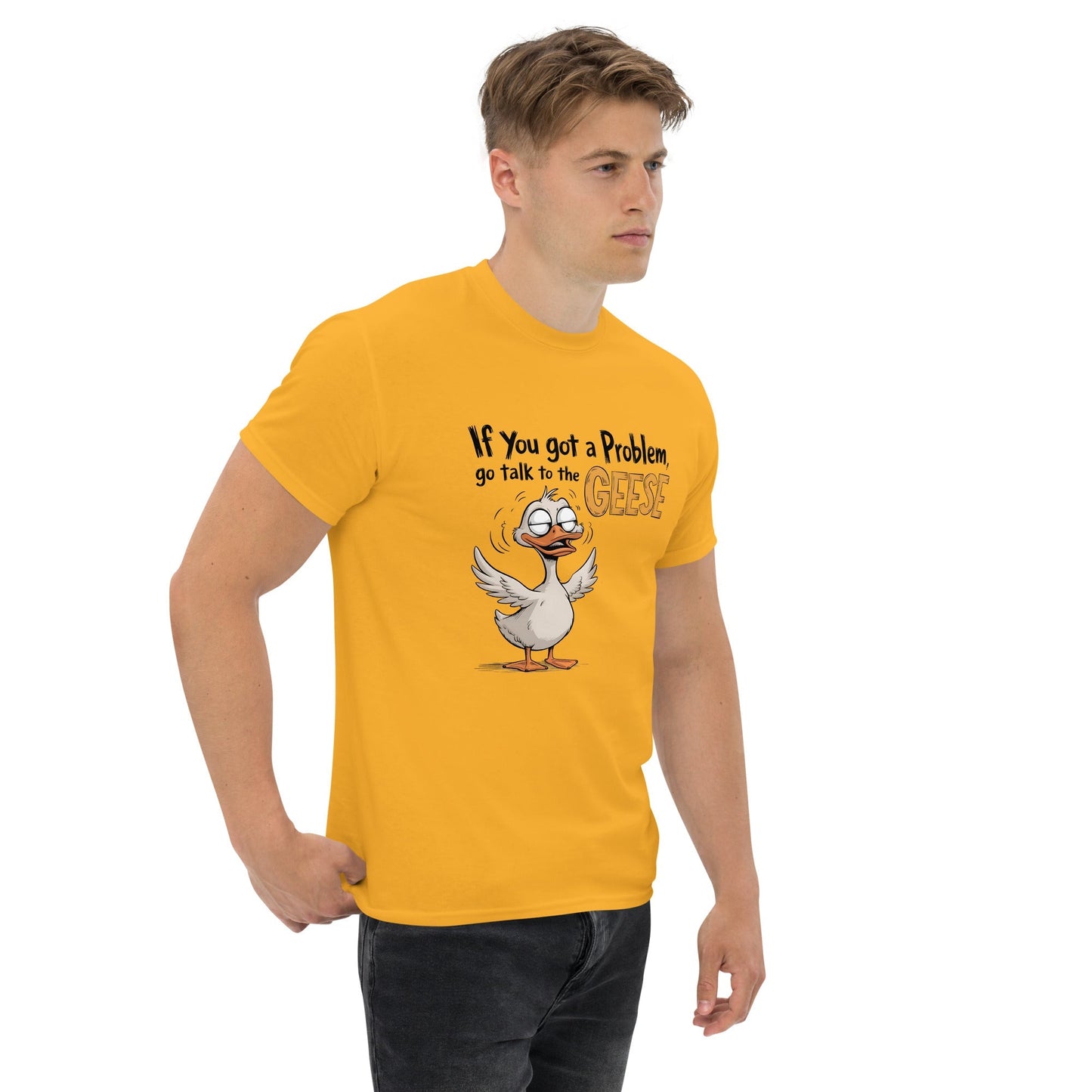 Talk to the Geese T-Shirt – Funny Duck Graphic Cotton Tee