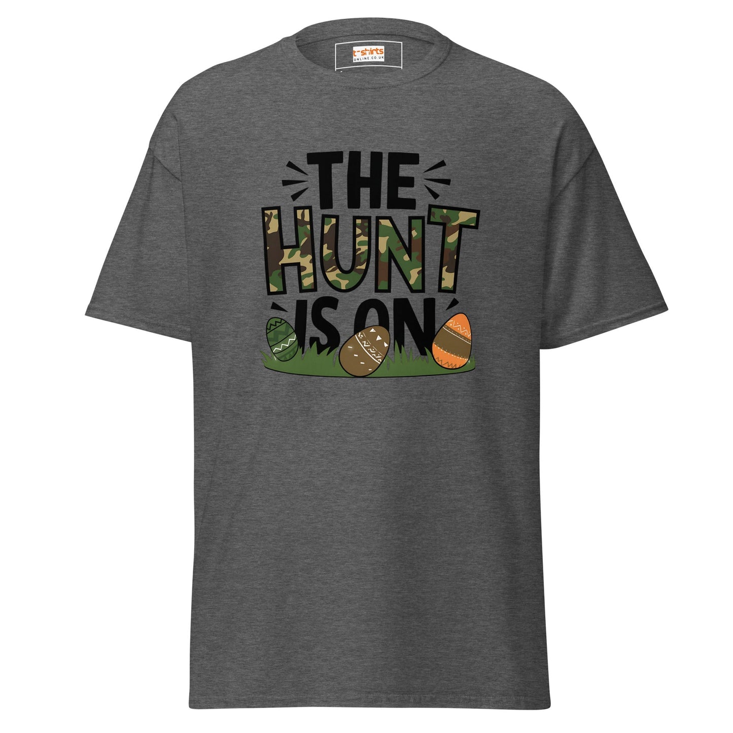 The Hunt Is On T‑Shirt – Easter Egg Hunt Graphic Tee for Spring Fun