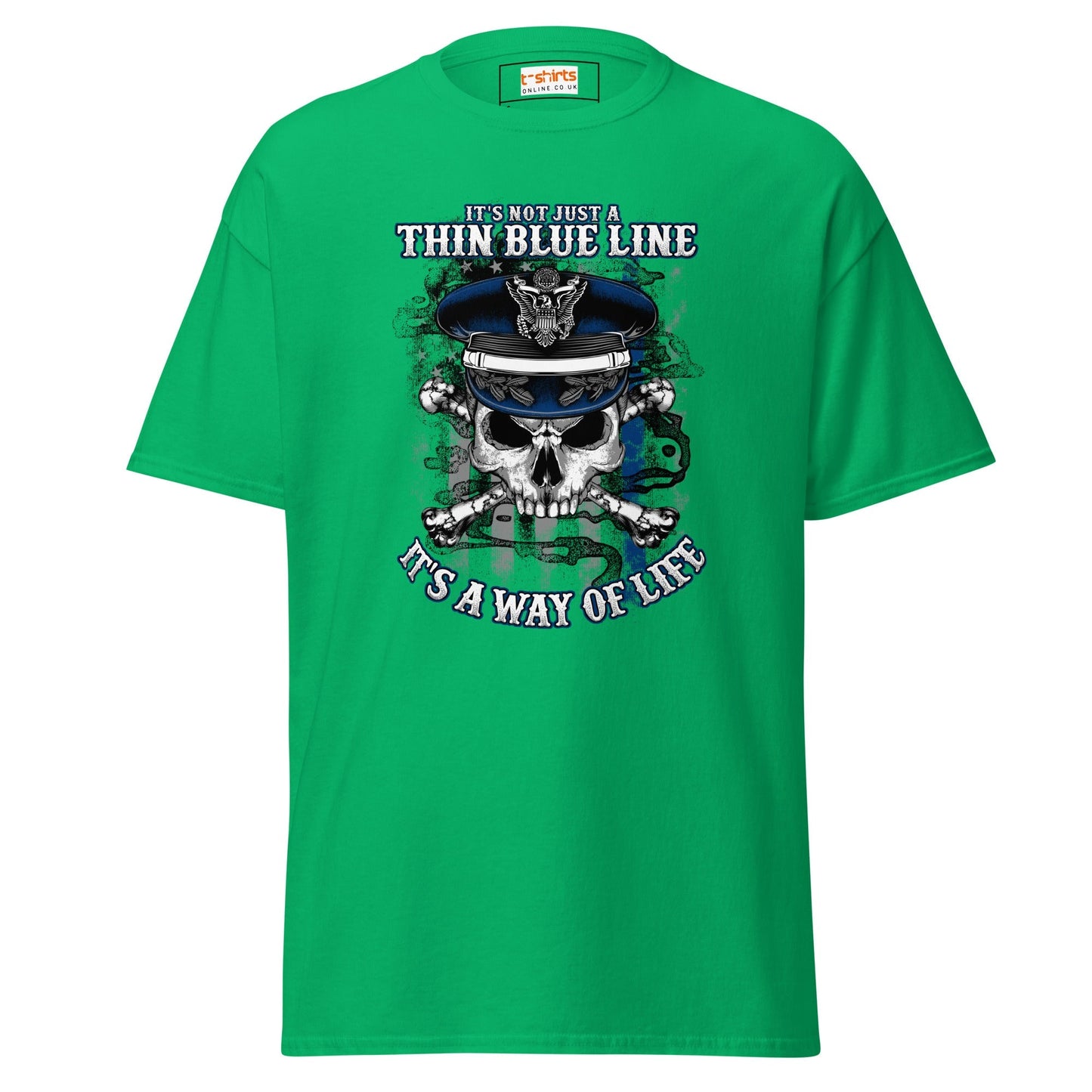Thin Blue Line Graphic Tee – Honor Officers & Show Solidarity