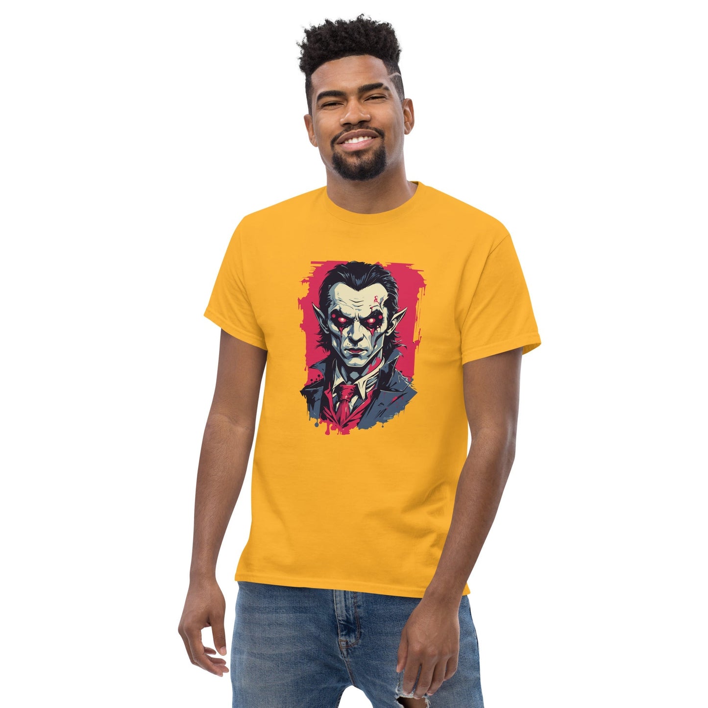 Bloodthirsty Vampire T-Shirt – Classic Horror Graphic Cotton Tee