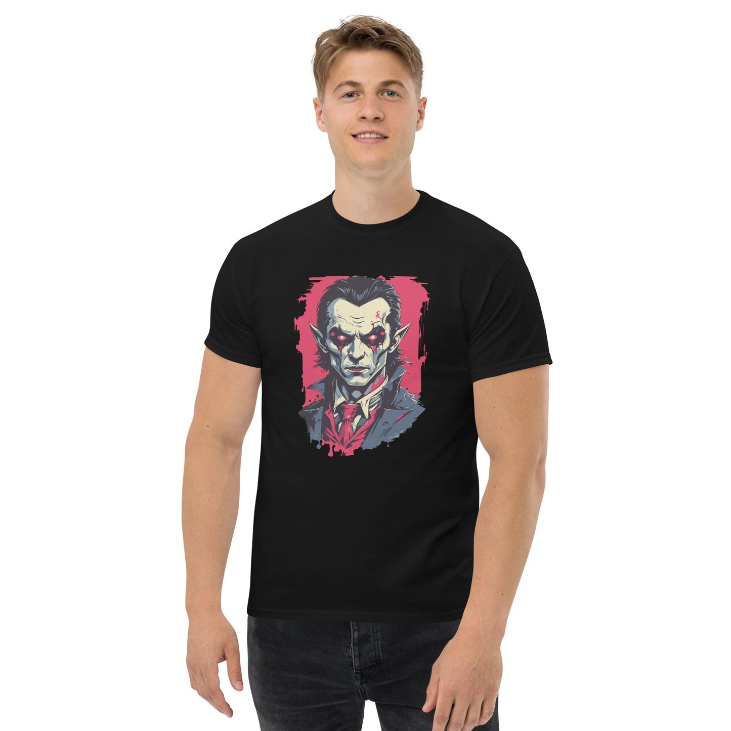 Bloodthirsty Vampire T-Shirt – Classic Horror Graphic Cotton Tee