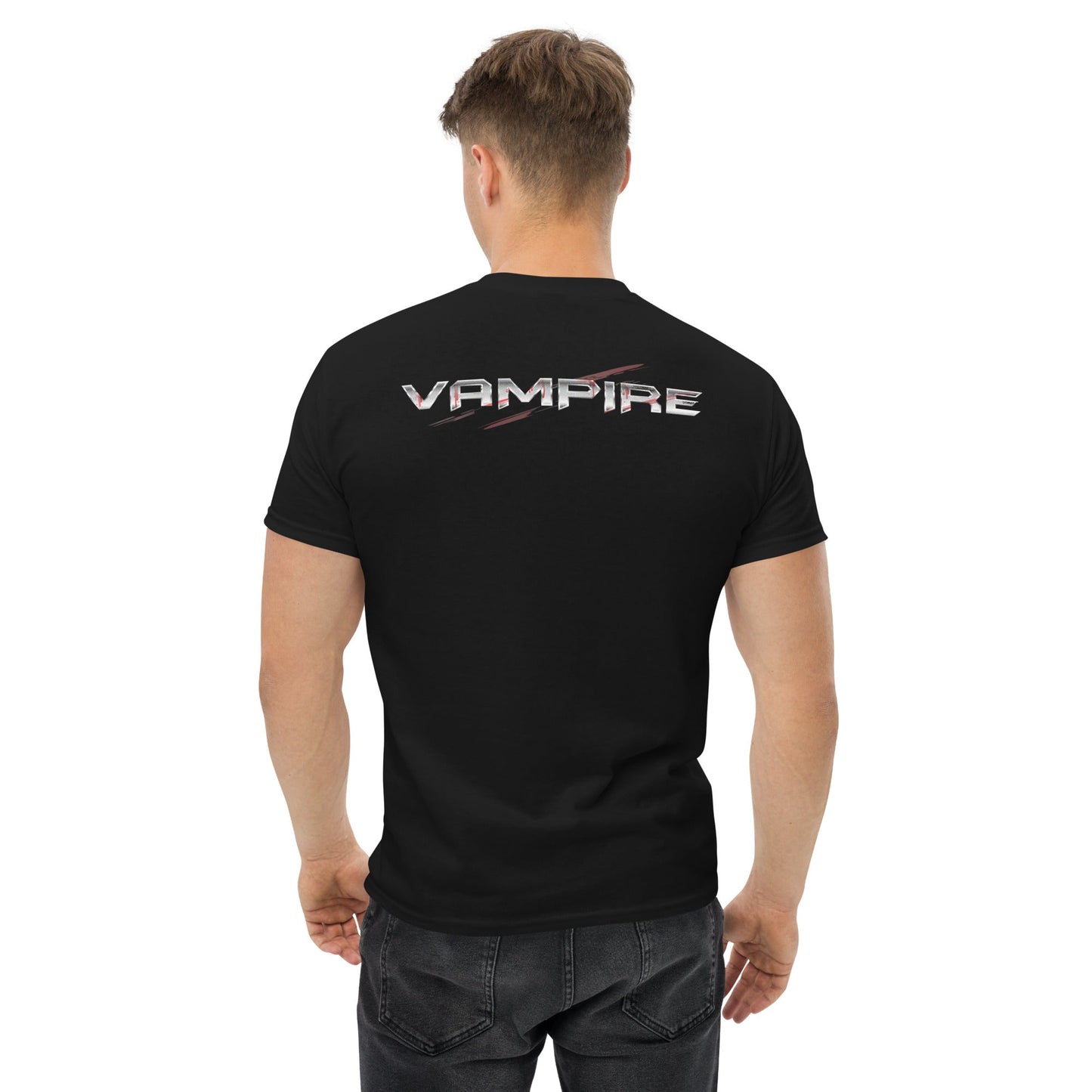 Bloodthirsty Vampire T-Shirt – Classic Horror Graphic Cotton Tee