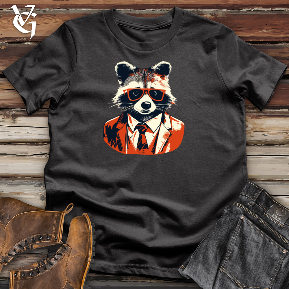 Vintage Dapper Raccoon Cotton Tee
