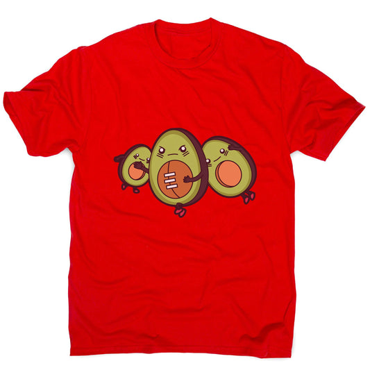 Funny avocado football men's t-shirt