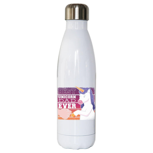Best unicorn dad funny fathers day water bottle stainless steel reusable