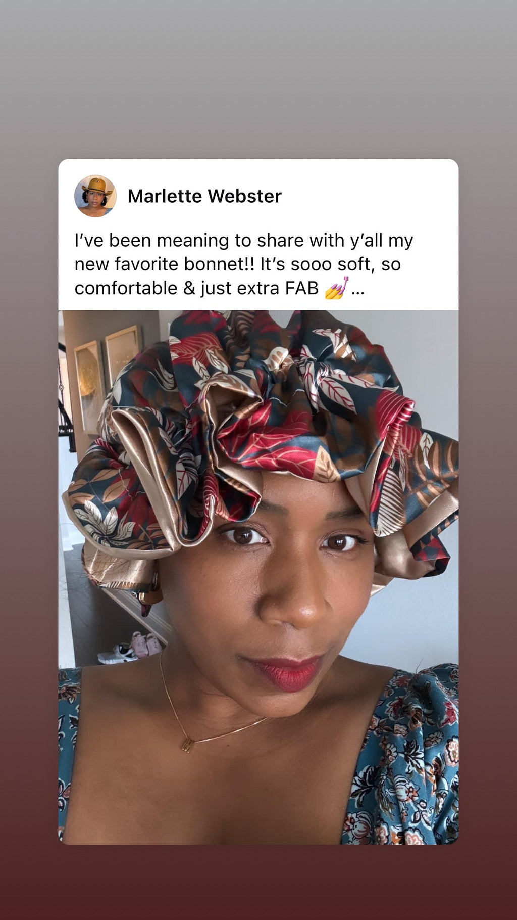 Garden Peach All Satin Bonnet