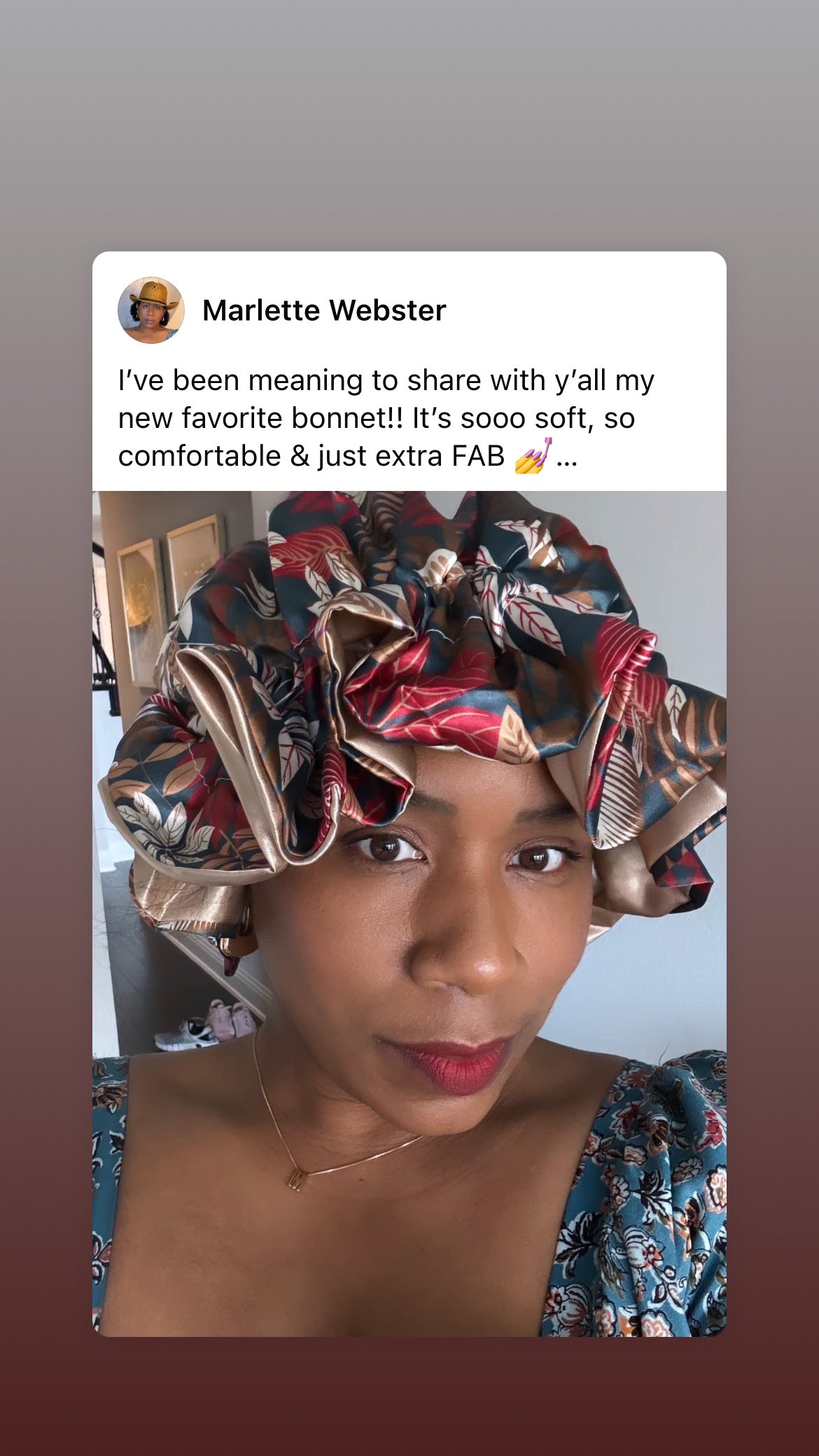 She Fancy All Satin Bonnet