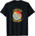 100% Cotton 2025 Birthday T-Shirt