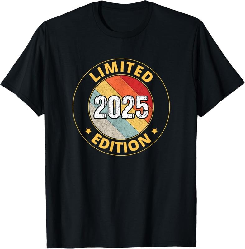 100% Cotton 2025 Birthday T-Shirt