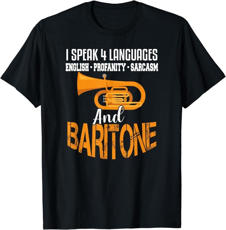 [100% Cotton]Baritone Shirt Sarcastic Baritone Quote Marching Band T-Shirt
