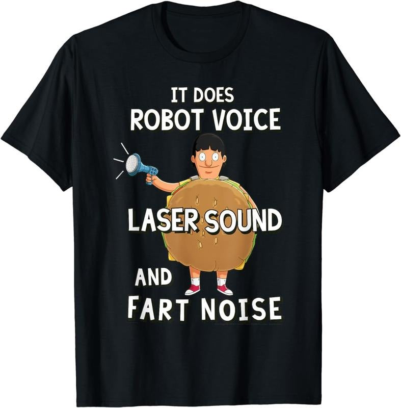 [100% Cotton]Bob's Burgers Gene Megaphone T-Shirt