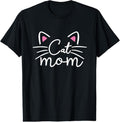 100% Cotton Cat Mom - I Love My Cat - Cat Mom Great Gift Idea - Classic T-Shirt