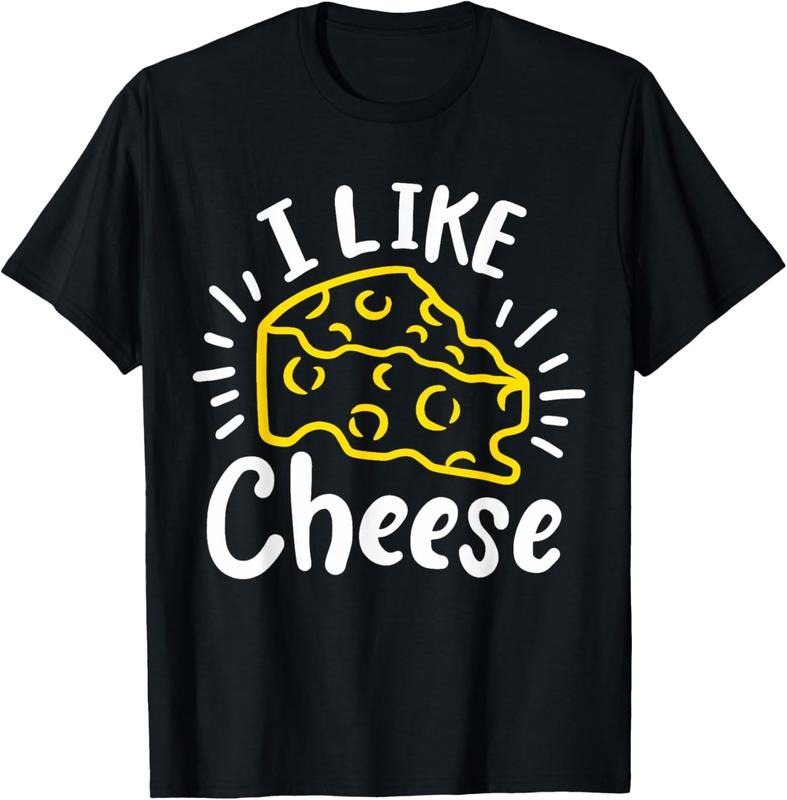 100% Cotton Cheese I Like Cheese T-Shirt