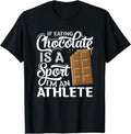 100% Cotton Choco Bar Chocoholic Fitness Athlete - Funny Chocolate T-Shirt