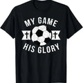 100% Cotton Christian Soccer Gifts Teen Boys Girls Sayings Phrases Cross T-Shirt