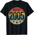 100% Cotton Circular Vintage Best of 2005 19 Year Old Gift 19th Birthday T-Shirt