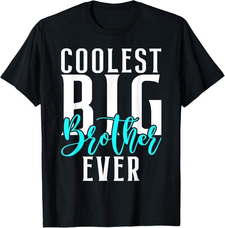 100% Cotton Coolest Big Brother Ever T-Shirt