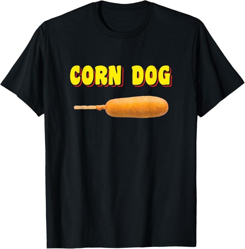 100% Cotton Corn Dog T-Shirt, Carnival Style