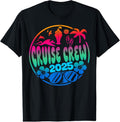 100% Cotton Cruisin Crew 2025 Cruise Family Friends Vacation Matching T-Shirt
